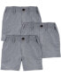 Toddler 3-Pack Lightweight Uniform Shorts in Quick Dry Active Poplin 2T