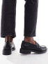 Stradivarius loafer in black