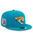 Фото #1 товара Men's Teal Jacksonville Jaguars Main Patch 59FIFTY Fitted Hat