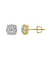ფოტო #3 პროდუქტის Daisy Drip 14k Yellow Gold 0.63 cttw Certified Natural Diamond Stud Earring for Men/Women Screw Back