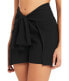 SEA LEVEL SWIM 295971 Beach Essentials Tie Front Wrap Shorts Cover-Up Black XL