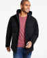 Фото #1 товара Men's Hooded Zip-Front Two-Pocket Jacket