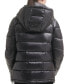 Фото #2 товара Women's High-Shine Hooded Puffer Coat