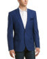 Nick Graham 300963 Men's Slim Fit Stretch Blazer, Blue Tonal, 40R