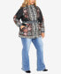 ფოტო #6 პროდუქტის Plus Size Flora Long Sleeve Puffer Jacket