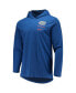 ფოტო #2 პროდუქტის Men's Royal Florida Gators Slub Space-Dye Performance Long Sleeve Hoodie T-shirt