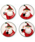 Фото #1 товара Old St. Nick Cocktail Plates, Set of 4