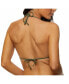 Фото #2 товара Women's Color Block Reversible Triangle Bikini Top