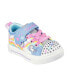 Фото #1 товара Кеды Skechers детские Twinkle Toes - Twinkle Sparks - Единорог светодиодные регулируемые ремешки от Finish Line