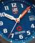Фото #5 товара Наручные часы American Exchange Men's Chronograph Leather Strap Watch 44mm Gift Set.