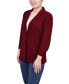 Petite 3/4 Sleeve Scuba Crepe Blazer