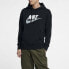 Фото #3 товара Nike 胸前LOGO 运动休闲连帽衫套头卫衣 男款 黑色 / Кофта Nike Hoodie Nike Logo AV8411-010