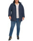 Фото #6 товара Women's Plus Size Hooded Anorak Raincoat