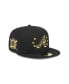 Фото #2 товара Men's Black Atlanta Braves 2024 Armed Forces Day On-Field 59FIFTY Fitted Hat