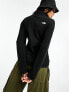 The North Face Glacier 100 1/4 zip fleece in black