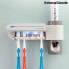 UV Toothbrush Steriliser with Stand and Toothpaste Dispenser Smiluv InnovaGoods White (Refurbished B)