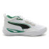 Фото #1 товара Puma Playmaker Pro 37757210 Mens White Canvas Athletic Basketball Shoes