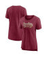 Фото #1 товара Women's Wine Cleveland Cavaliers League Leader Tri-Blend T-shirt