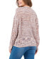 ფოტო #2 პროდუქტის Studio Women's Patchwork Spacedye Long Sleeve Sweater