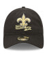 Big Boys Black New Orleans Saints 2022 Sideline Adjustable 9TWENTY Hat