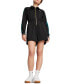 Women's T7 Play Loud Zip Front Long Sleeve Romper PUMA BLACK, S - фото #5