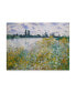 Фото #1 товара Claude O. Monet Lle Aux Fleurs Near Vetheuil Canvas Art - 37" x 49"