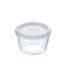 Круглая коробочка для завтраков с крышкой Pyrex Cook&freeze 600 ml 12 x 12 x 9 cm Прозрачный Cтекло Силикон (8 штук)