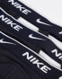 Nike 3 pack cotton stretch jock straps in black