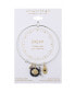 ფოტო #2 პროდუქტის Cubic Zirconia Moon and Star Silver Plated "Dream" 14K Gold Plated Charm Bangle Bracelet