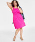 Фото #1 товара Trendy Plus Size Ponté-Knit Tank Dress, Created for Macy's