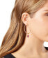 ფოტო #2 პროდუქტის Gold-Tone Rainbow Stone Drop Large Hoop Earrings, 2.06"