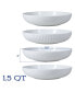 Фото #2 товара Porcelain Assorted Textured Dinner Bowls, Set of 4