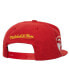 Фото #3 товара Men's White, Red Atlanta Hawks Retro Sport Colorblock Script Snapback Hat