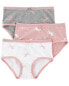 3-Pack Unicorn Print Cotton Underwear 4-5