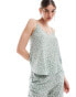 Фото #1 товара Vero Moda v neck cami top co-ord in sage floral