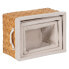 Фото #8 товара Корзина для хранения BB Home Набор корзин Натуральный Деревянный Ткань 39,5 x 30 x 24 cm (3 шт)
