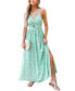 Women's Ornate Twisted Halter Maxi Beach Dress Зеленый, Small - фото #1