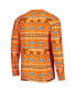 ფოტო #2 პროდუქტის Men's Orange Oklahoma State Cowboys Swivel Long Sleeve T-shirt and Pants Sleep Set