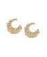 ფოტო #1 პროდუქტის Women's Red Stone Hoop Earrings