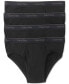 ფოტო #1 პროდუქტის Men's Classic Cotton Low-Rise Hip Briefs 4-Pack U4183