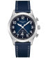 Men's Swiss Chronograph DS Pilot Blue Strap Watch 43mm