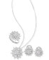 Фото #5 товара Wrapped in Love diamond Starburst 20" Pendant Necklace (1-1/2 ct. t.w.) in 14k White Gold, Created for Macy's