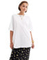 ASOS DESIGN oversized t-shirt with fruit market graphic in white Бежевый, L - EU 44-46 - фото #2