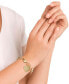 ფოტო #2 პროდუქტის Diamond Heart Charm Bracelet (1/10 ct. t.w.) in Sterling Silver or 14k Gold-Plated Sterling Silver