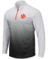 ფოტო #1 პროდუქტის Men's Gray Clemson Tigers Magic Team Logo Quarter-Zip Jacket