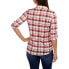 French Laundry Women's Super Soft Knit Button-Front Plaid Shirt Size Small