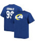 Фото #1 товара Men's Big and Tall Aaron Donald Royal Los Angeles Rams Player Name Number T-shirt