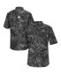 Men's Charcoal ECU Pirates Realtree Aspect Charter Full-Button Fishing Shirt