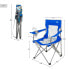 Фото #4 товара Складной стул для кемпинга Aktive Синий Серый 46 x 82 x 46 cm (4 штук)