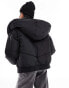 Фото #4 товара Noisy May padded jacket with oversized hood in black